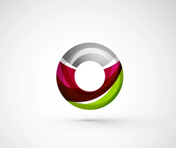 Anillo de logotipo de la empresa geométrica abstracta, círculo — Archivo Imágenes Vectoriales