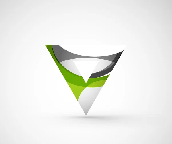 Abstracte geometrische bedrijf logo driehoek, pijl — Stockvector