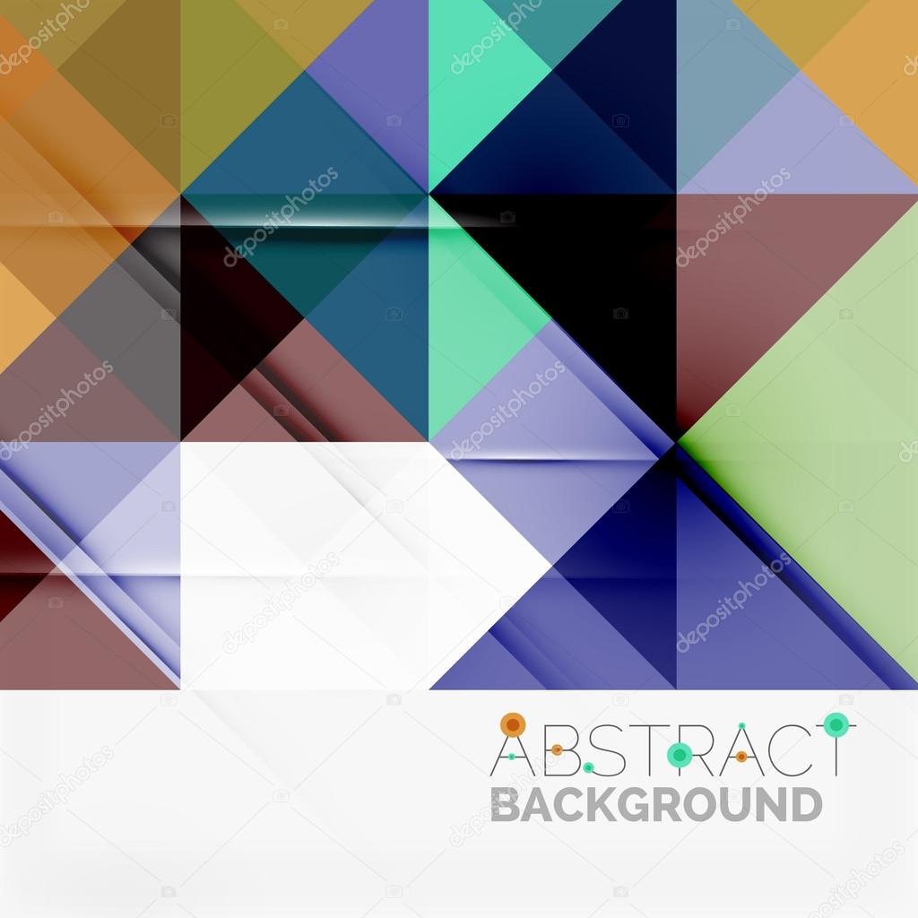 Abstract geometric background. Modern overlapping triangles