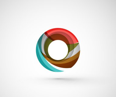 soyut geometrik şirket logosu yüzük, halka