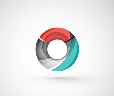 soyut geometrik şirket logosu yüzük, halka