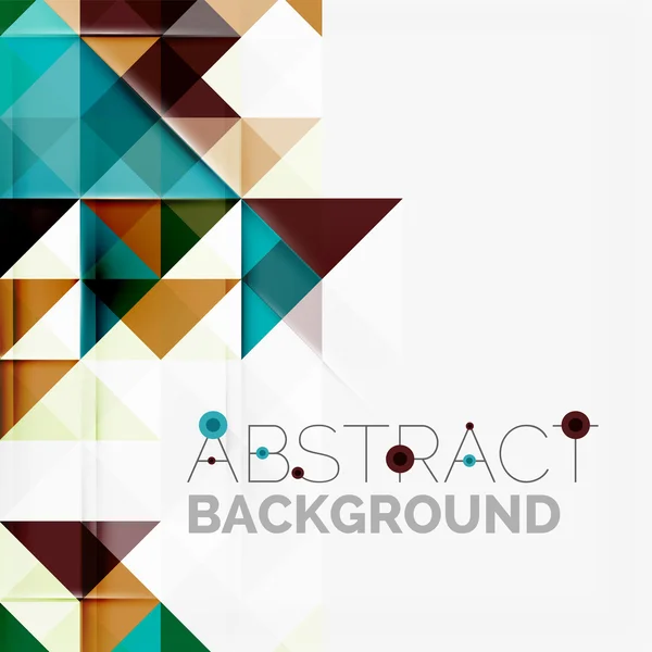 Abstract geometric background. Modern overlapping triangles — Stock Vector