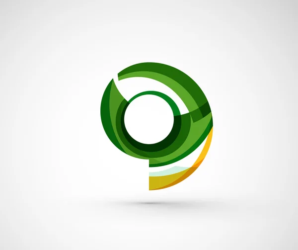 Abstract geometric company logo ring, circle — Stock Vector