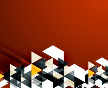 üçgen desen kompozisyon, arka plan ile boşaltmak