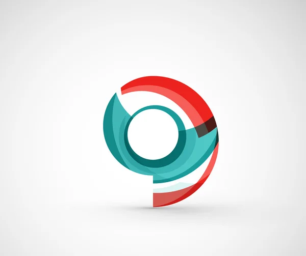 Abstracte geometrische bedrijf logo ring, cirkel — Stockvector