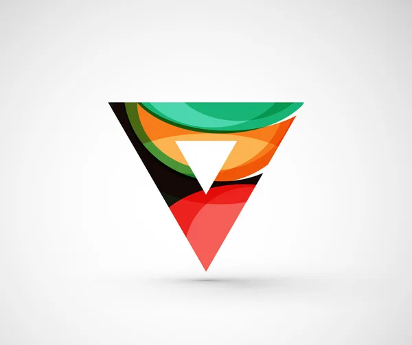 Abstrato logotipo da empresa geométrica triângulo, seta — Vetor de Stock