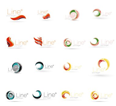 Evrensel soyut geometrik şekiller - iş Amblemler