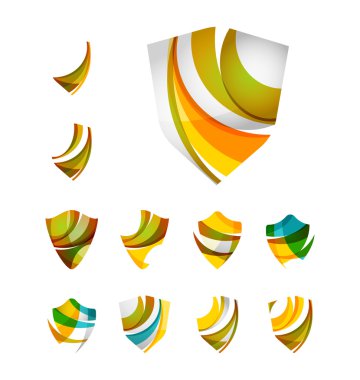 Koruma Kalkanı logo kavramlarını ayarla