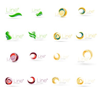 Evrensel soyut geometrik şekiller - iş Amblemler