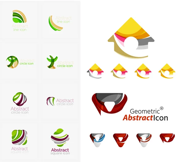 Універсальні абстрактні геометричні фігури бізнес емблеми — стоковий вектор