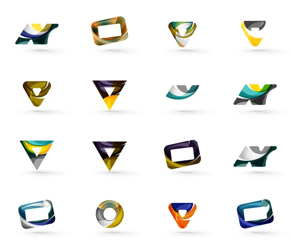 Set van verschillende geometrische pictogrammen — Stockvector