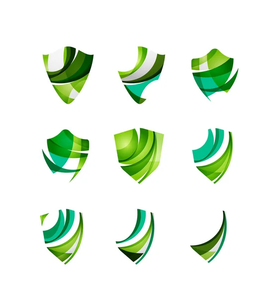 Ensemble de concepts de logo de bouclier de protection — Image vectorielle