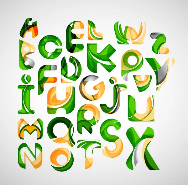 Ábécé betűket logók gyűjteménye látványelemek — Stock Vector