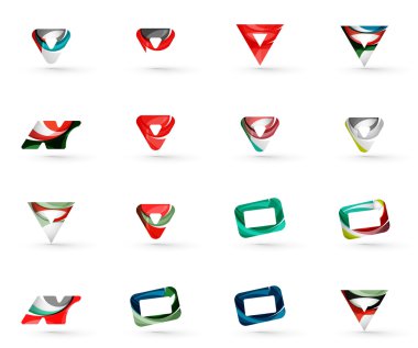 Çeşitli geometrik simgeler kümesi