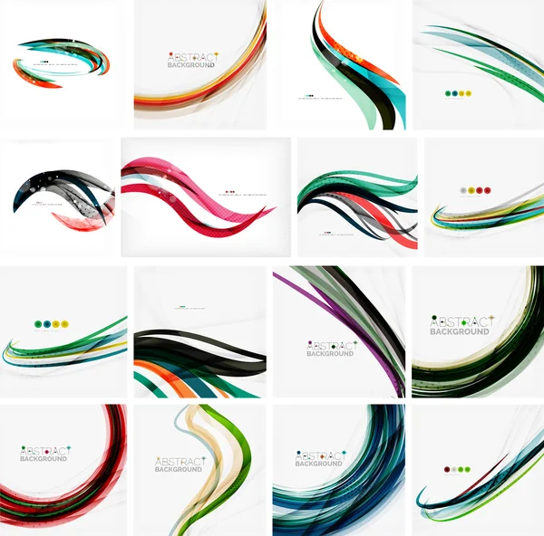 Set of abstract backgrounds — Stock Vector