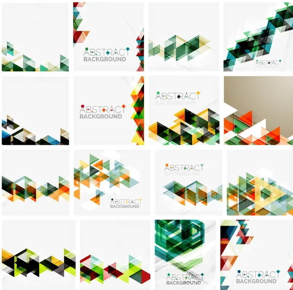 Set of tabstract backgrounds — Stockvector