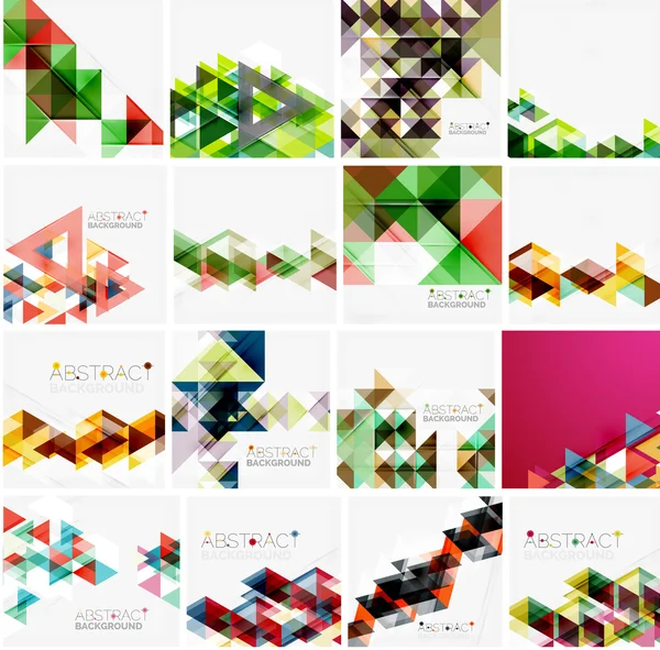 Set of abstract backgrounds — Stock Vector