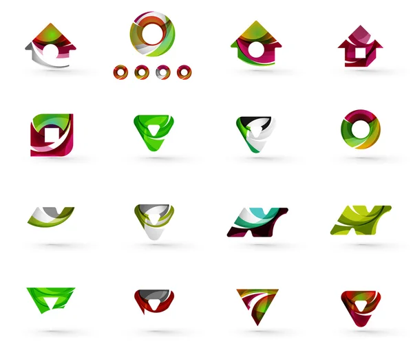 Set of geometric icons — Stock Vector