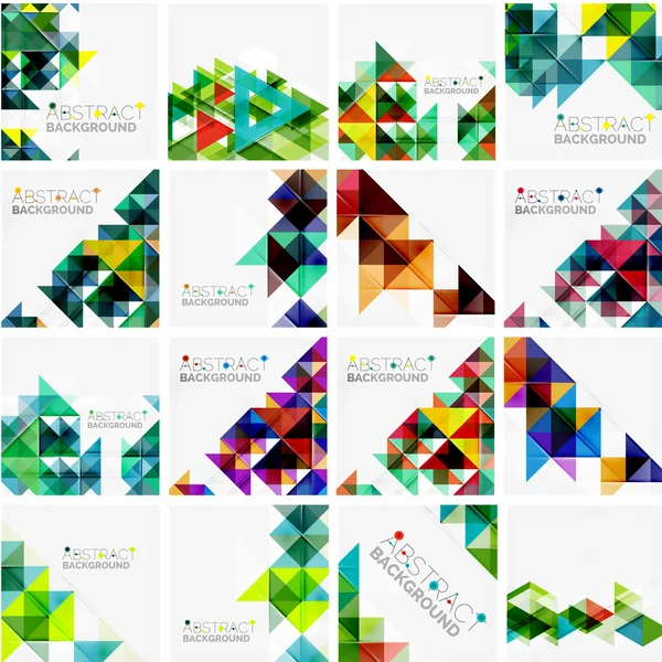 Set of abstract backgrounds — Stock Vector