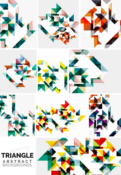 Ensemble de milieux colorés — Image vectorielle