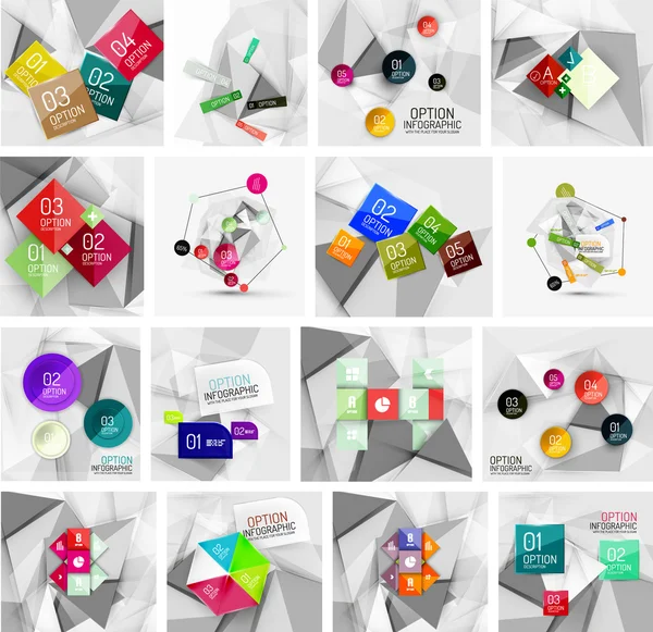 Set of abstract templates — Stockvector