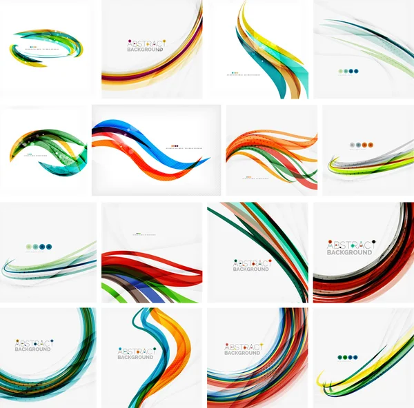 Set of abstract backgrounds — Stock Vector