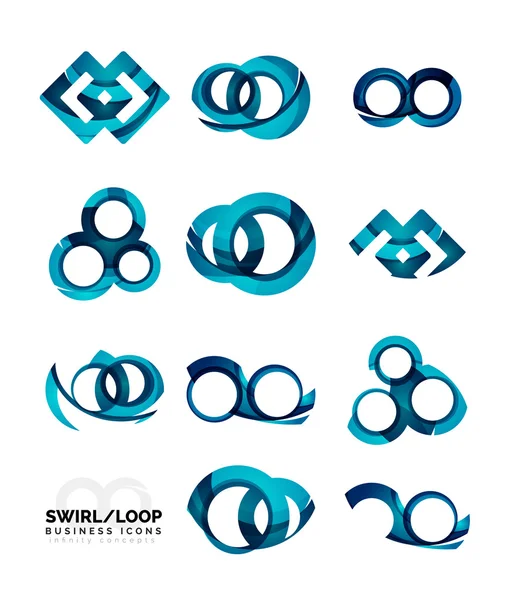 Set of infinity concepts — Stock Vector