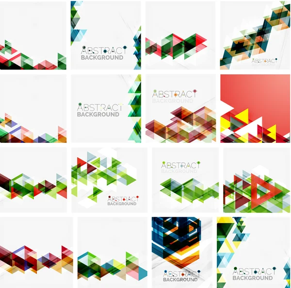 Set of abstract backgrounds — Stock Vector