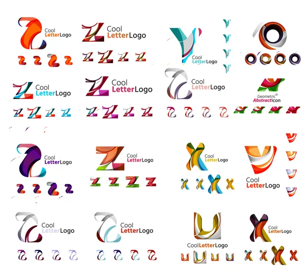 Set of abstract logos — Stock Vector