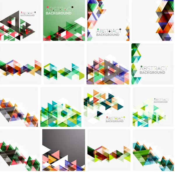 Set of abstract backgrounds — Stock Vector