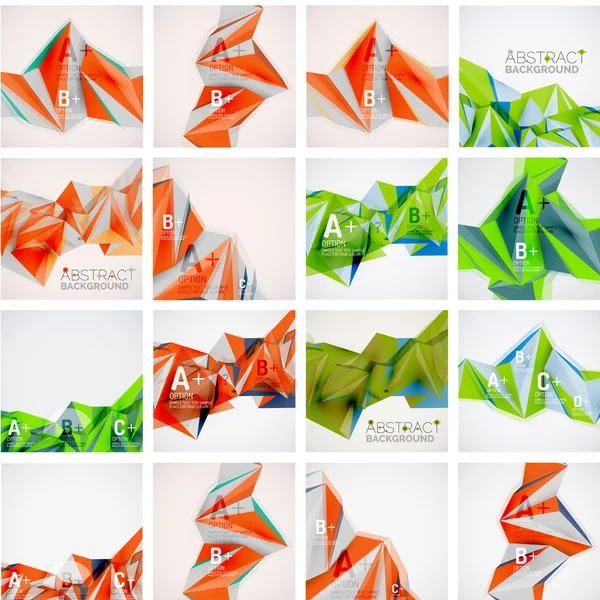 Reeks abstracte achtergronden — Stockvector