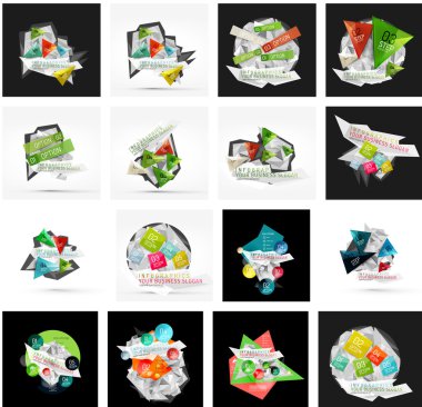 Set of geometric layouts