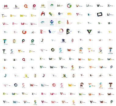 Mektup logolar kümesi