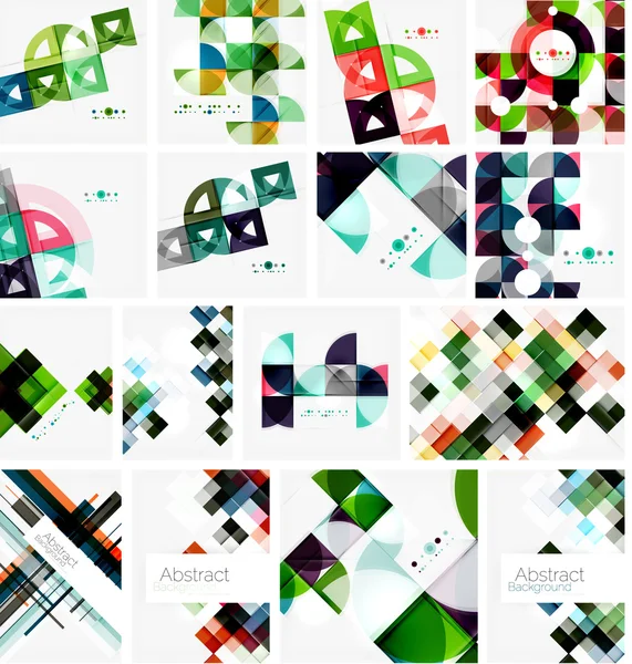 Set abstract backgrounds — Stock Vector
