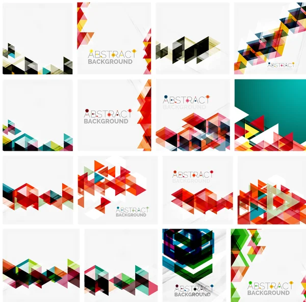 Set abstract backgrounds — Stock Vector