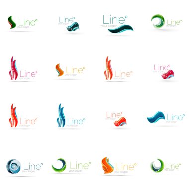 Set of wavy elements