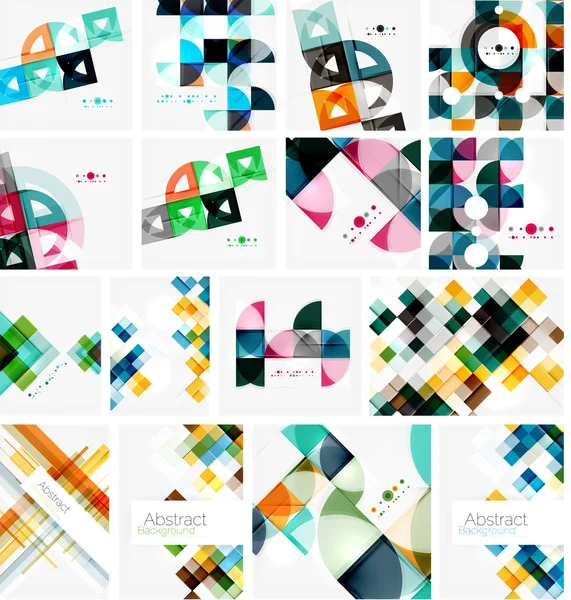 Set of abstract backgrounds — Stock Vector