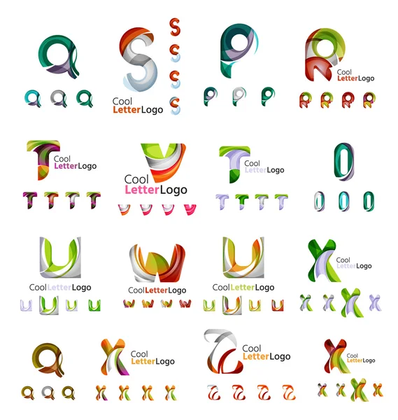 Набір логотипів літер — стоковий вектор