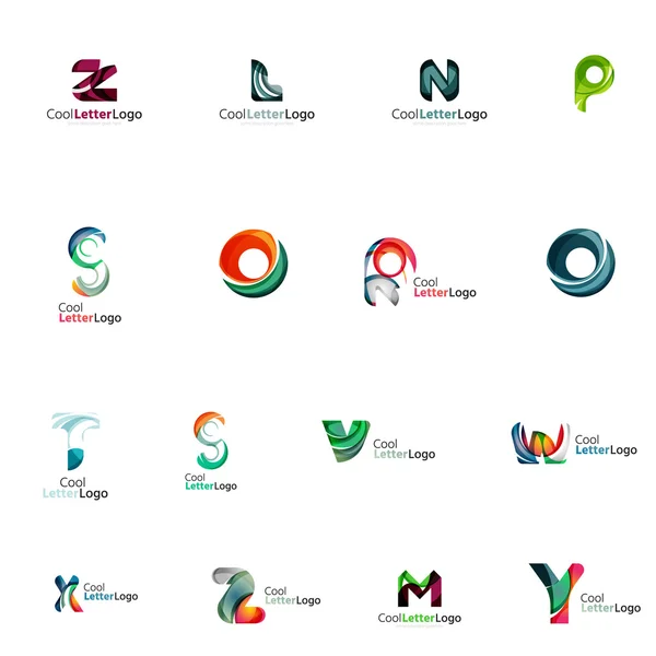 Set of letter logos — Stock Vector