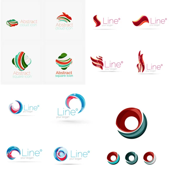 Set di icone logo — Vettoriale Stock