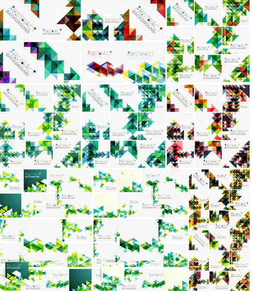 Triângulo fundos abstratos . —  Vetores de Stock