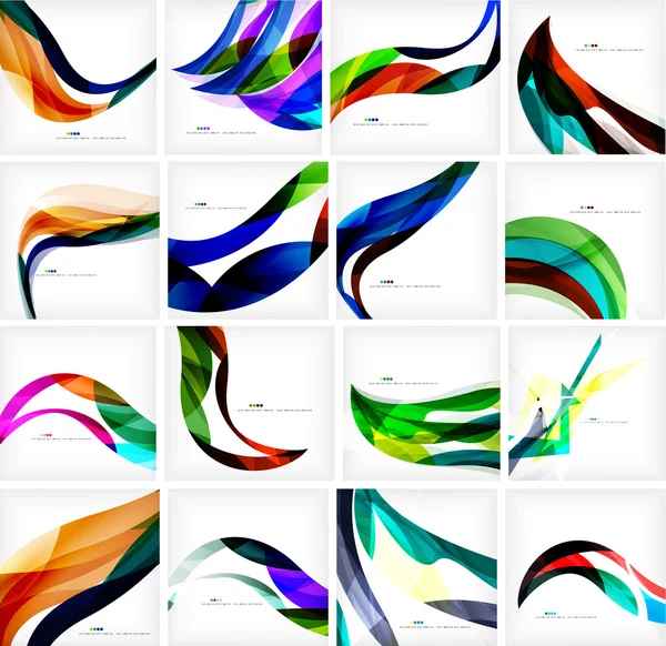 Set of abstract backgrounds — Stock Vector