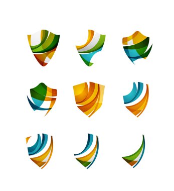 Koruma Kalkanı logo kavramlarını ayarla