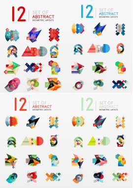 Modern geometrik tasarım temlates, evrensel diyagramı, afiş, numarası seçenekleri, iş akışı düzeni, adımlar, web elemanları