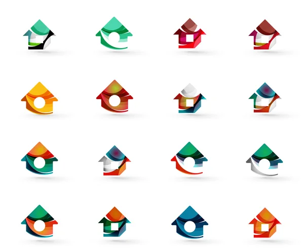 Set of various geometric icons — Stock Vector