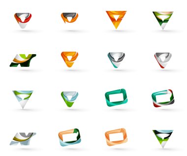 Çeşitli geometrik simgeler kümesi