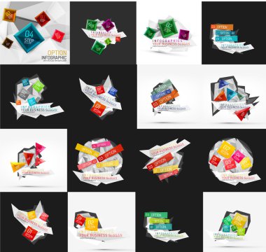 Set of light, paper design option