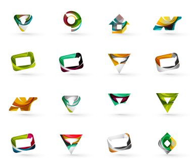 Çeşitli geometrik simgeler kümesi