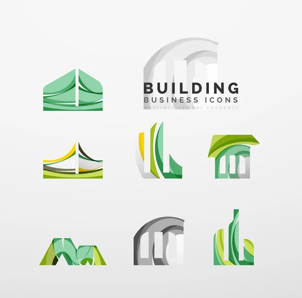 Set of real estate or building logo — Wektor stockowy