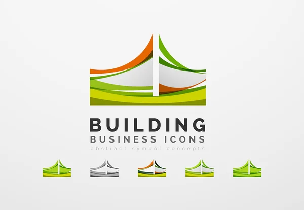 Set of real estate or building logo — 图库矢量图片